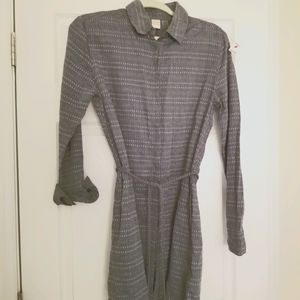 NWT Shirt Dress - Roxy Grey Diamond Pattern